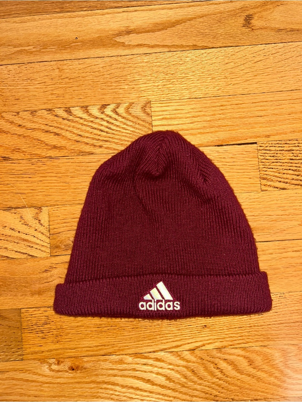 Adidas Maroon Knit Beanie